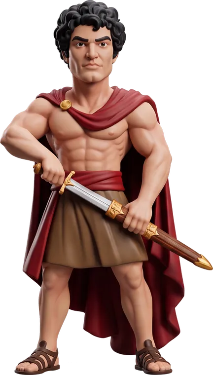 Figure of Sasuntsi Davit with the Lightning Sword