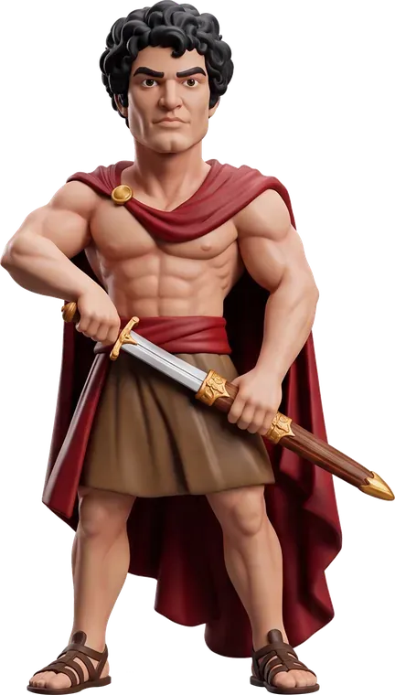 Sasuntsi Davit superLegend figure, with the Lightning Sword