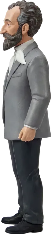 Hovhannes Tumanyan superLegend figure, from the side