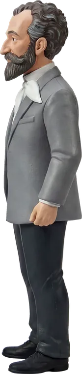 Hovhannes Tumanyan superLegend figure, from the side