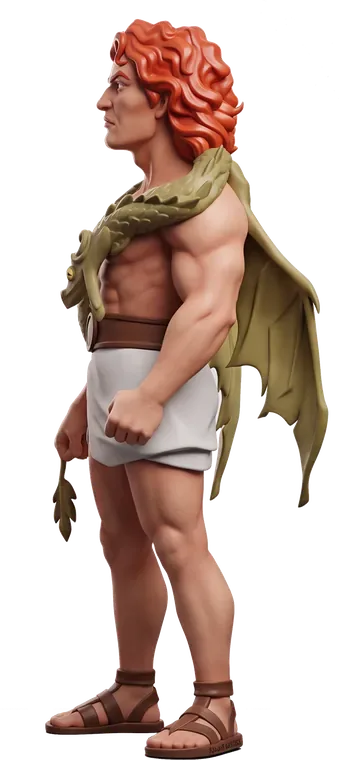 Vahagn superLegend figure, from the side